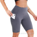 Shorts de ioga de legging de ginástica curta para mulheres